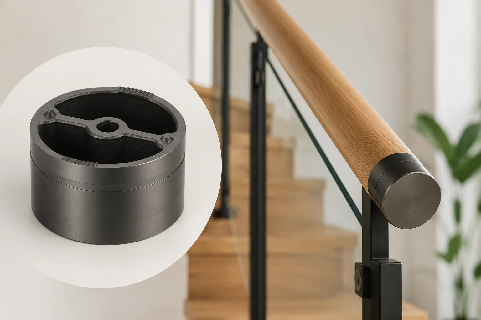 Wooden Handrail End Caps