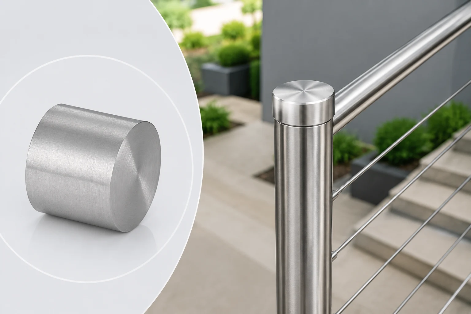 End Cap For Handrail Post