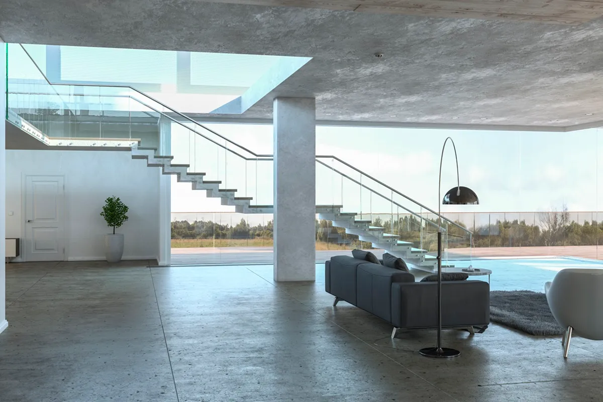 Frameless Stainless Steel Railings for Staircases and Balconies