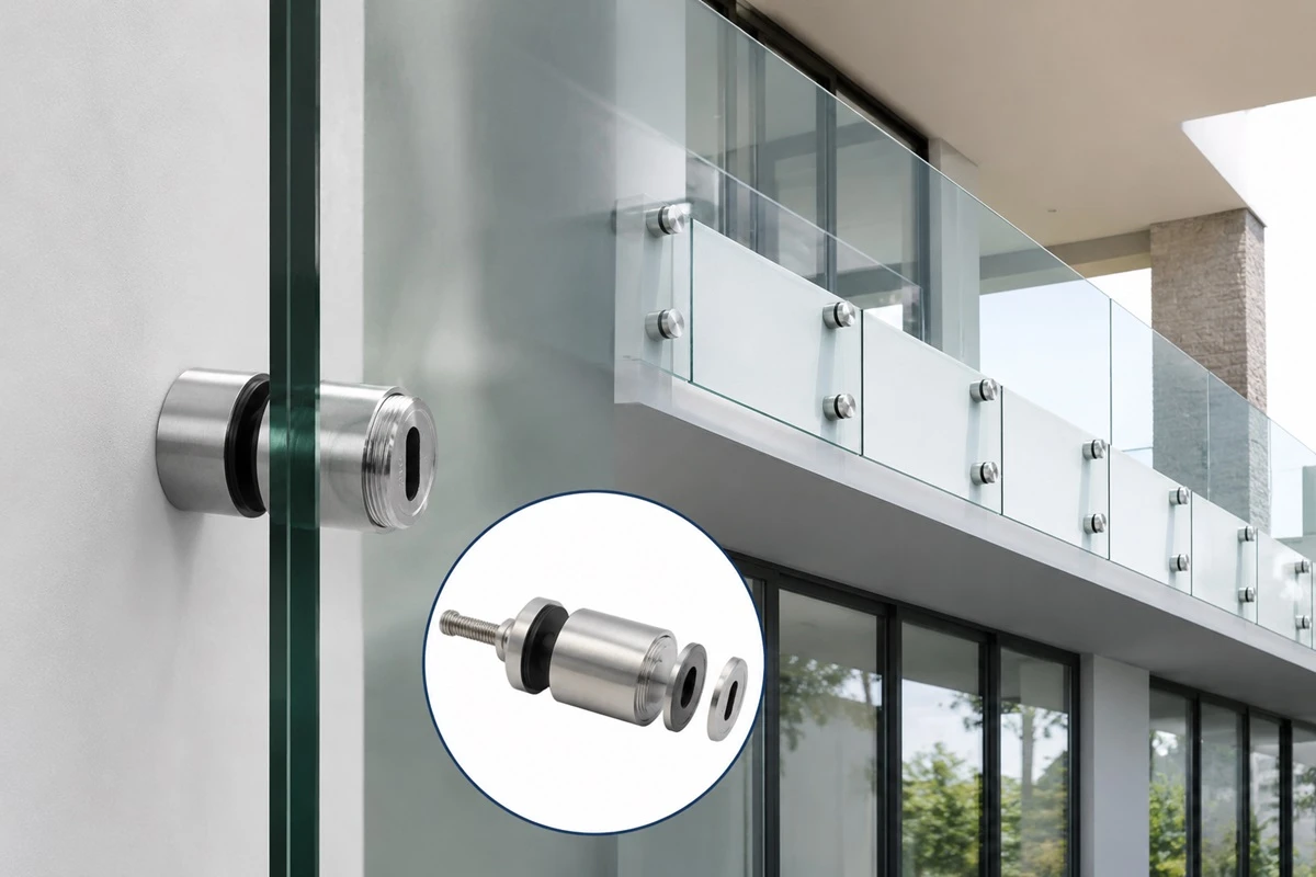 Stainless Steel Glass Railing Standoff Hardware