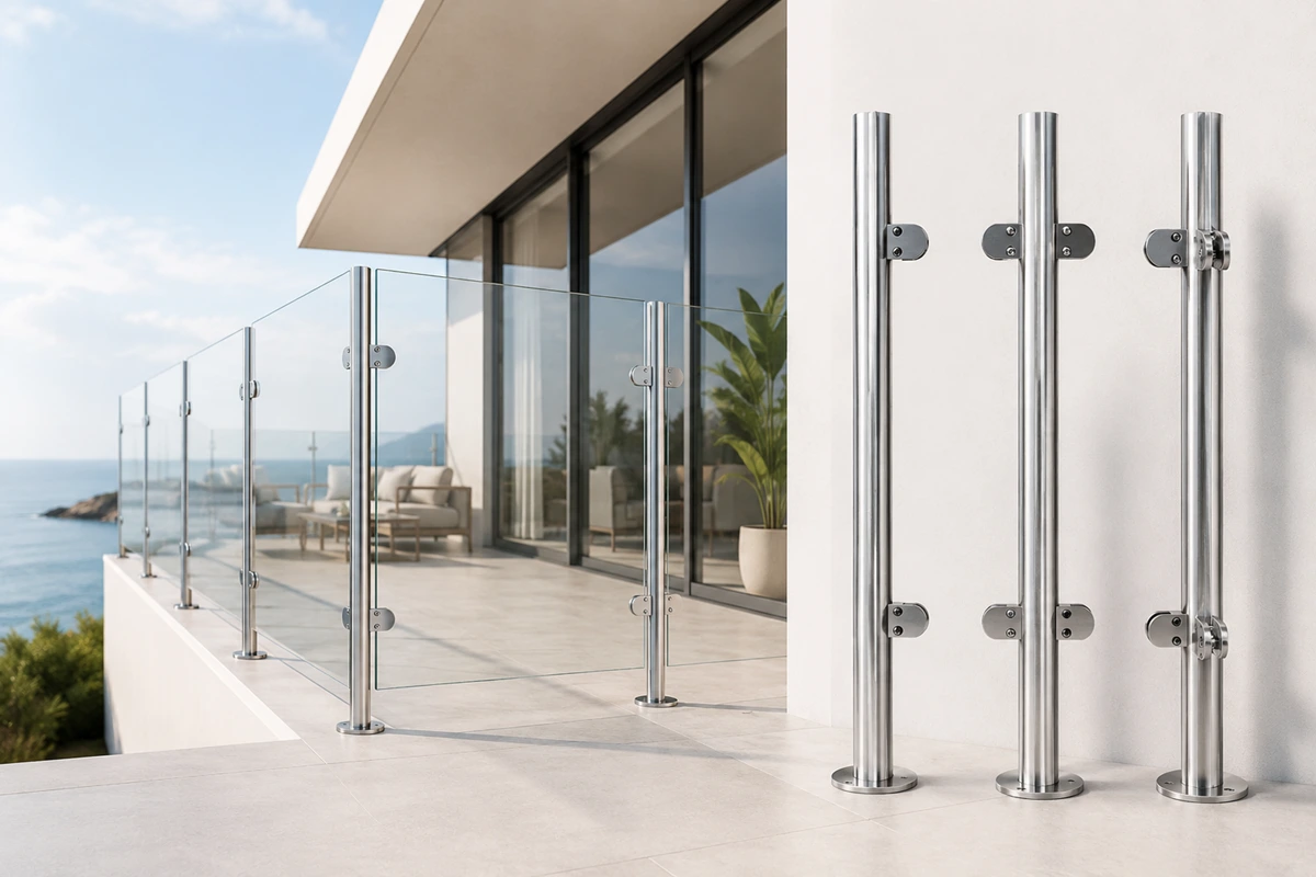 Stainless Steel Posts for Glass