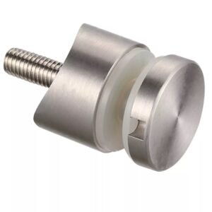 Glass Balustrade Adjustable Round Standoff Metal Rail Frameless Glass Bracket Radian Stand Off