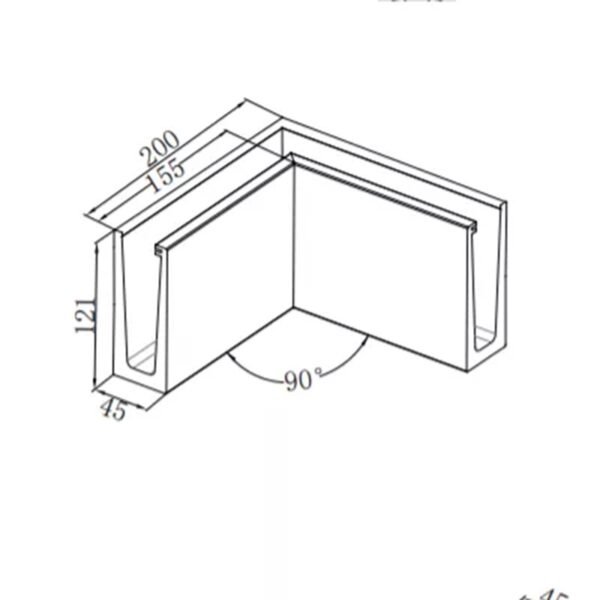 Glass Railing System Aluminum Profile
