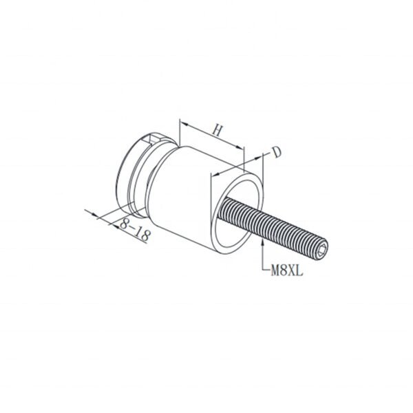 Reliable Factory Stainless Steel Handrail Glass Holder Glass Clamp
