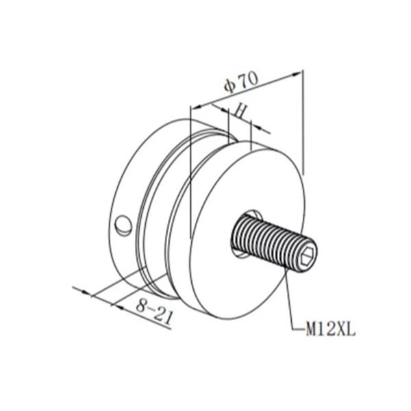 OEM/ODM Inox Stainless Steel Glass Railing Accessories for Balustrade System