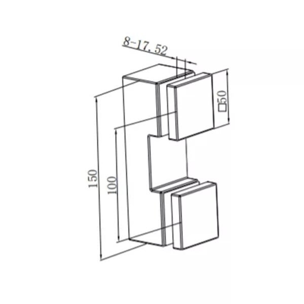 China Manufacturer Stainless Steel Square Standoffs for Glass