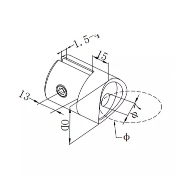 Balustrades Railing Glass Clamp Glass Holder For Balustrade Handrail Clamps
