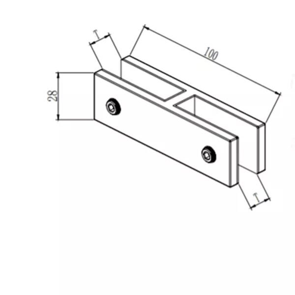 Inox Glass Balustrade Balcony Railing Adjustable Glass Clamp