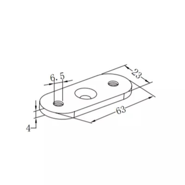 Stainless Steel Glass Connector Railing Fittings Glass Bracket