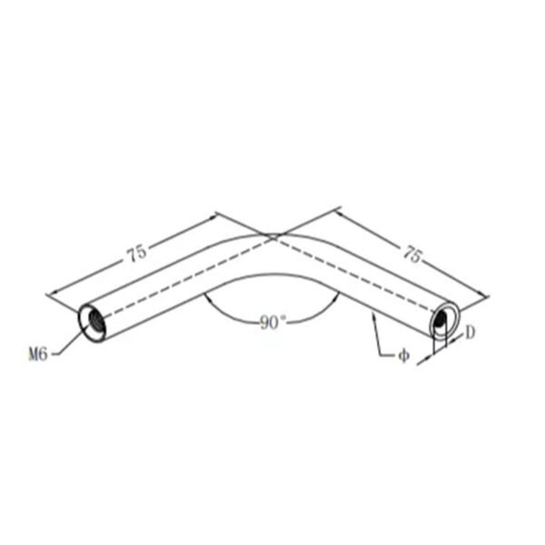 90 Degree SS Stainless Steel Railing Wall Mount Railing Bracket Handrail
