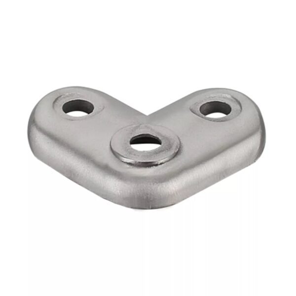 UNIKIM Stainless Steel 90 Degree Glass Connector Railing Fittings Glass Bracket