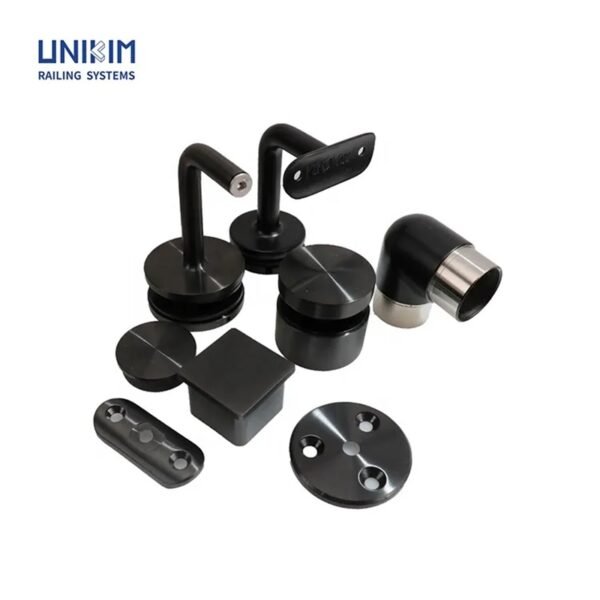 Black Stainless Steel Stair Cable Deck Railing System