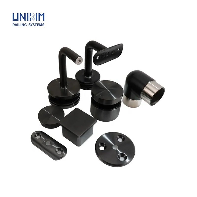 Black Stainless Steel Stair Cable Deck Railing System