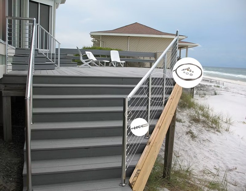 Cable Railing Fence Kit for Stairs Supplier