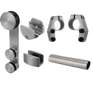 High Quality Inox Glass Sliding Door Accessories with Ce urailing