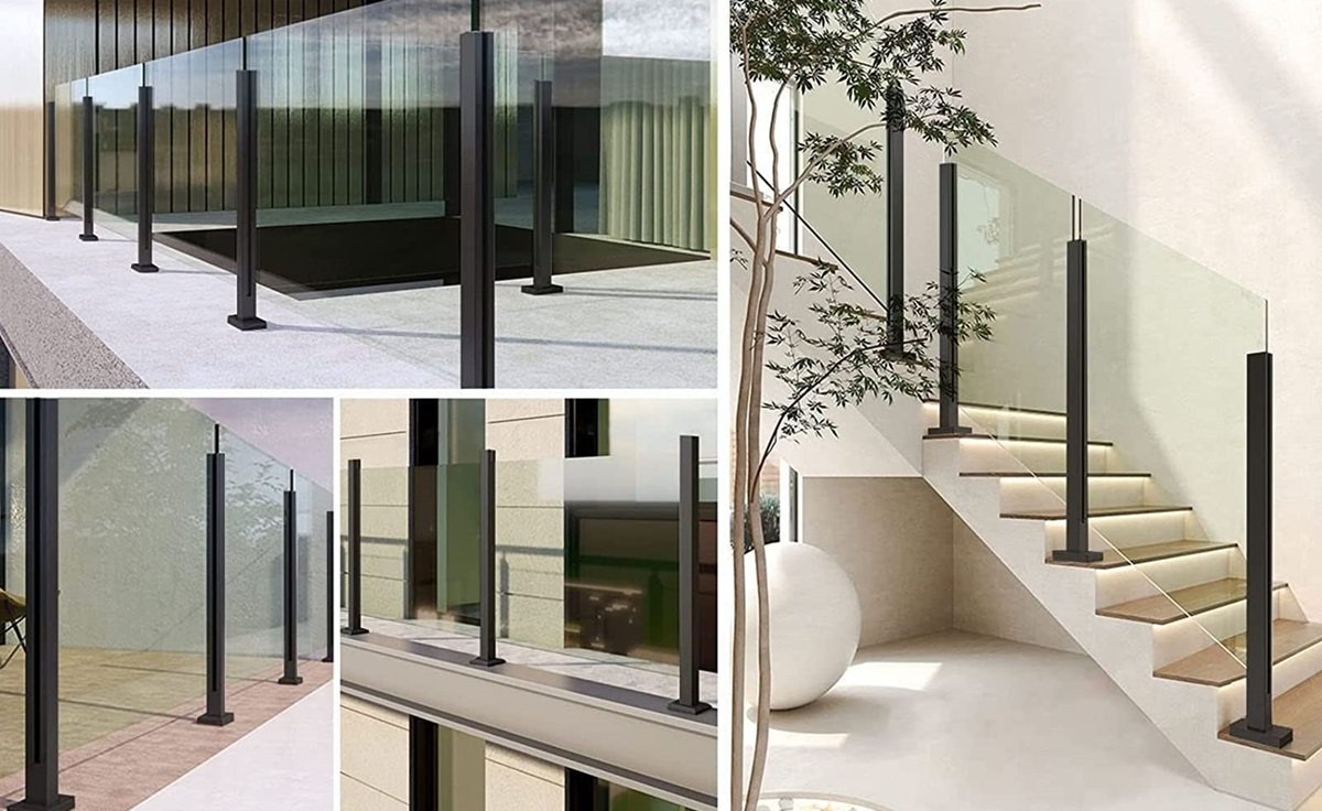 Matte Black Glass Railing Systems – A Trendy and Modern Design