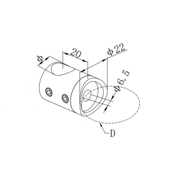 Stainless Steel Cross Bar Holder Cable Railing System