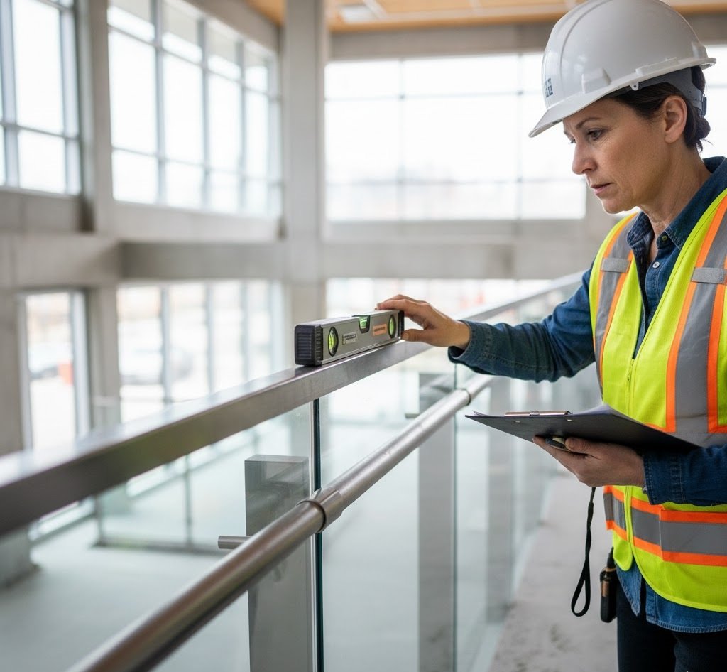 glass railing systems code requirements