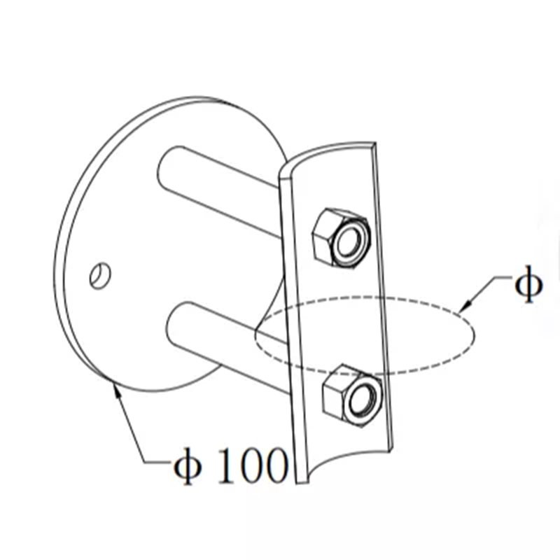 UNIKIM Stainless Steel Handrail Post Tube Bracket