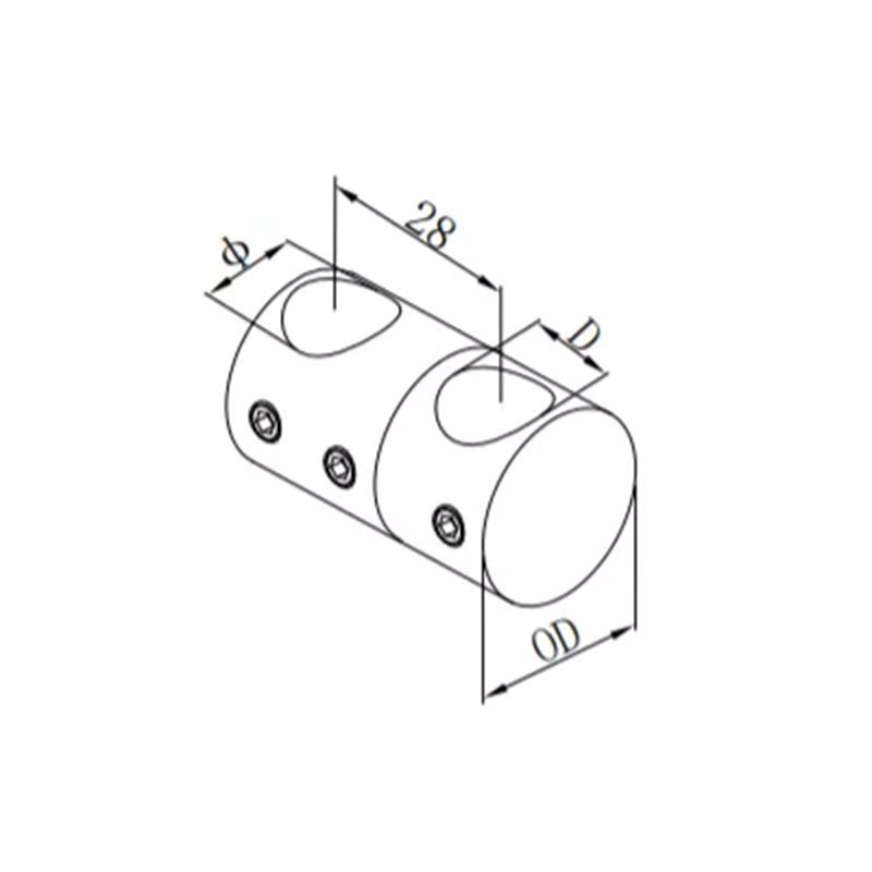 Stainless Steel Bar Holder Pipe Balustrade Railing Fittings
