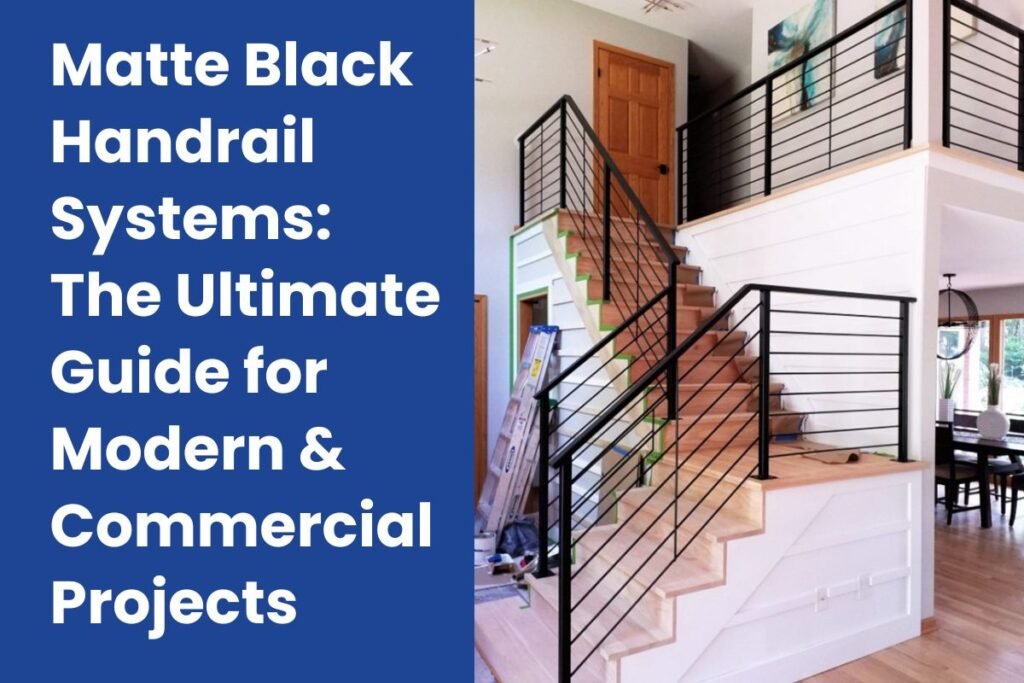 UNKIM Matte Black Handrail Systems