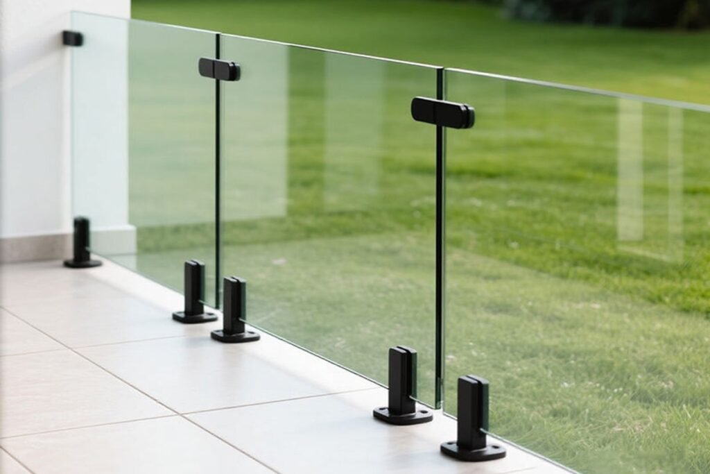 Matte Black Cable Systems Glass Spigots