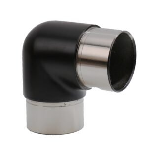 Matte Black Stainless Steel Handrail Stair Pipe Connector Tube Elbow