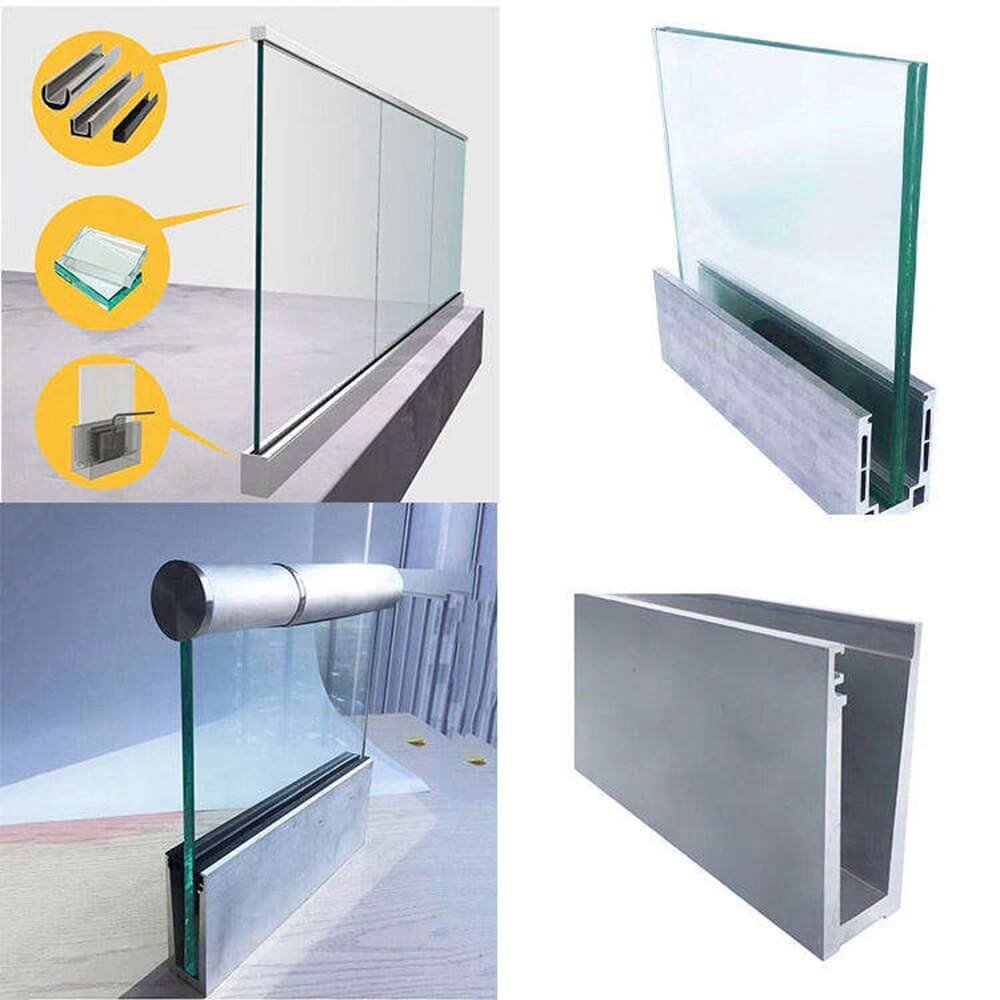 Aluminum Base Shoe vs U Channel Glass Profile