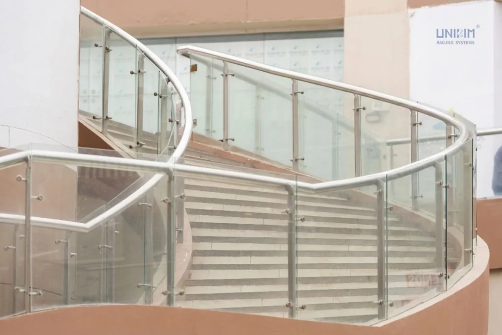 Glass Railing for Commercial Staircases