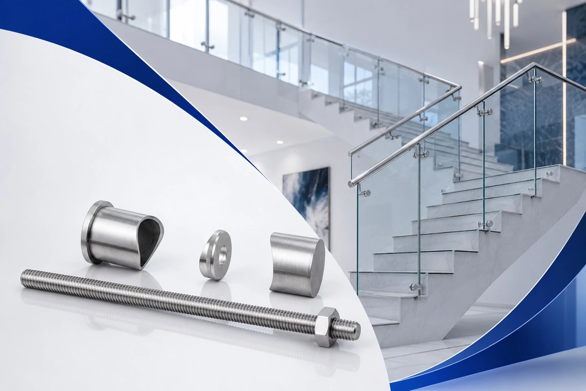 Inox Stainless Steel Glass Staircase Railing