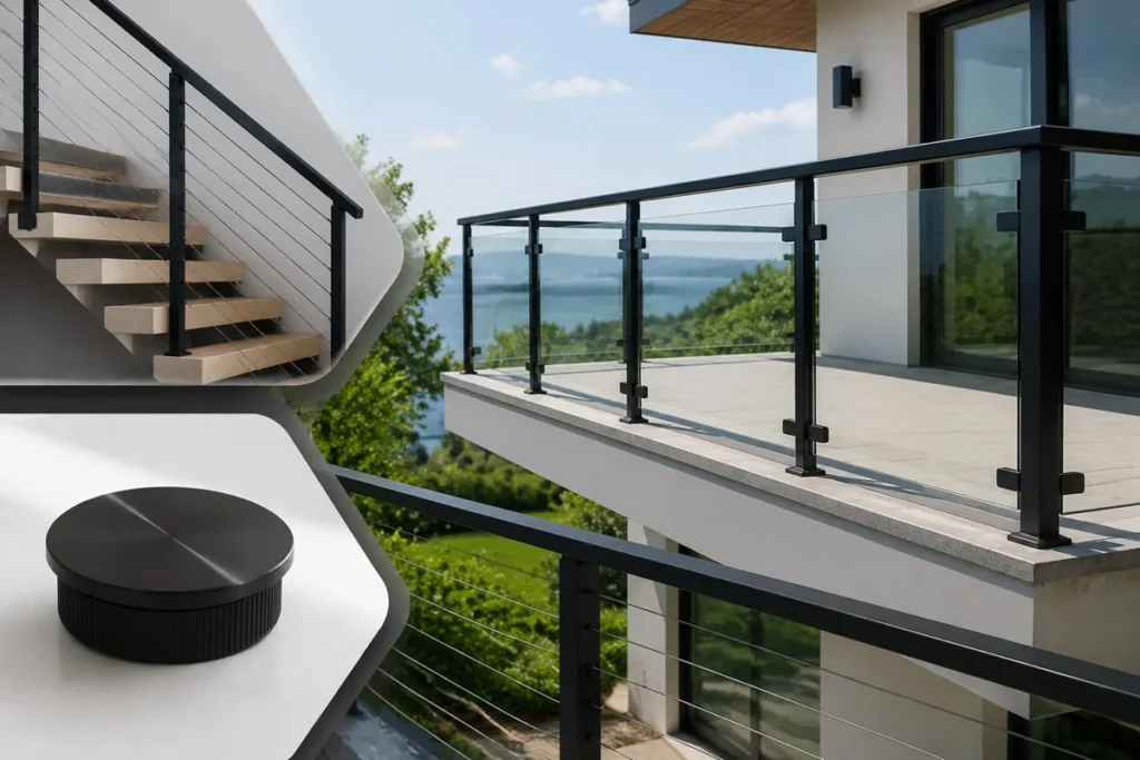 Matte Black Railing Systems