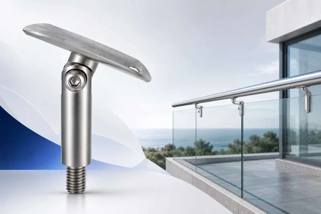 Removable Handrail Brackets for Glass Railing Systems