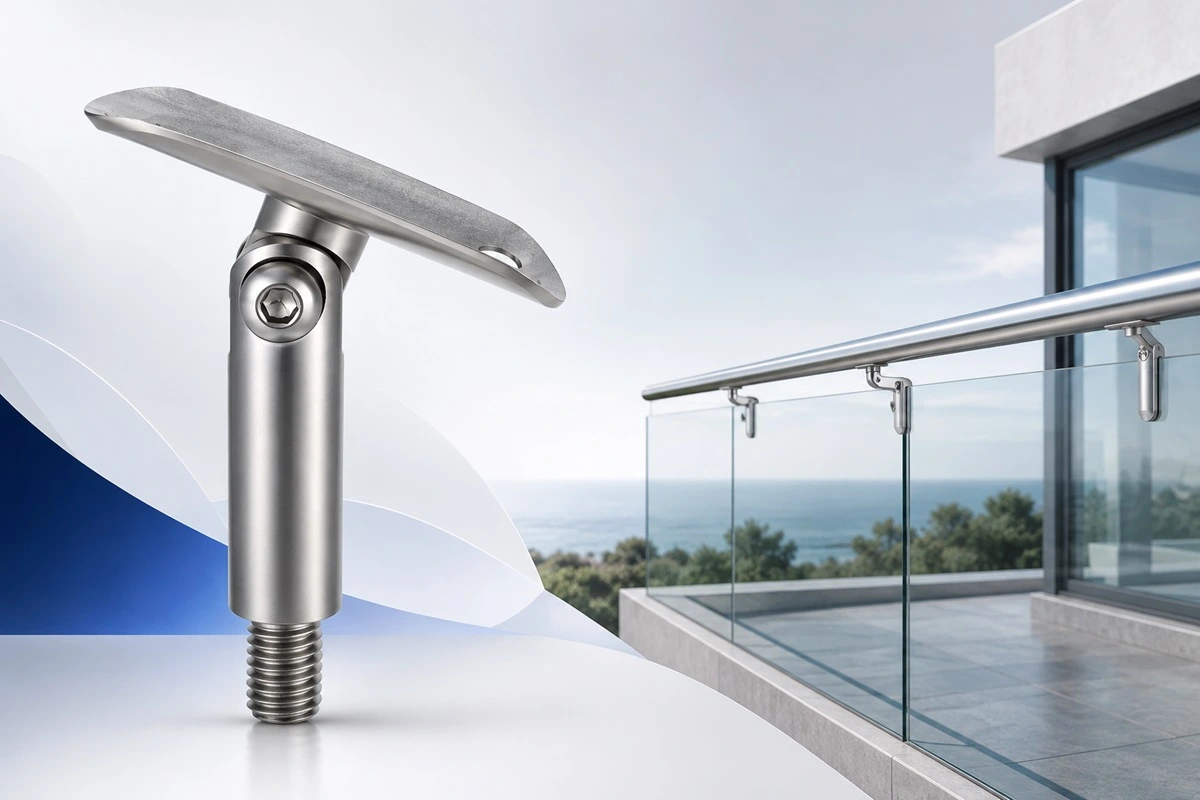 Removable Handrail Brackets for Glass Railing Systems