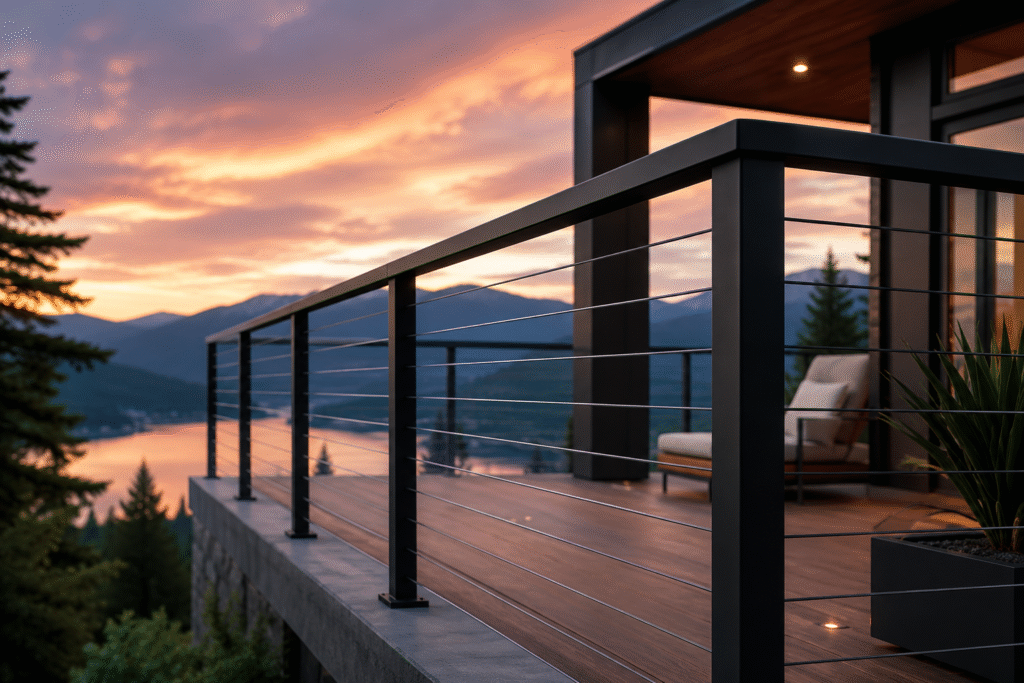 Why Matte Black Cable Railings Are So Popular