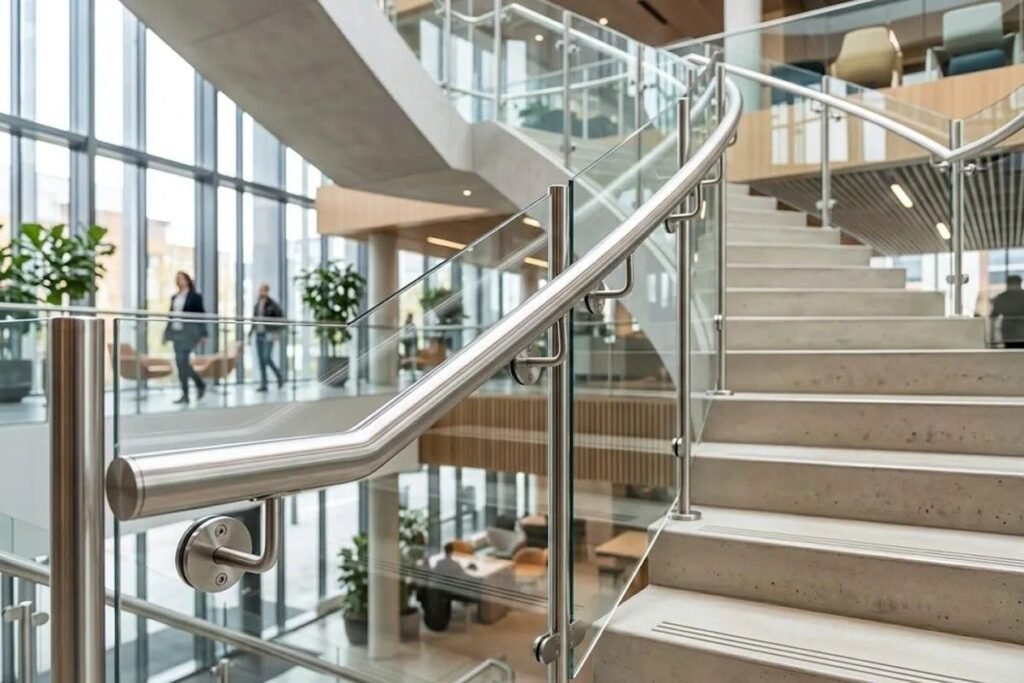 Best SS Handrail Fittings for Commercial Staircases