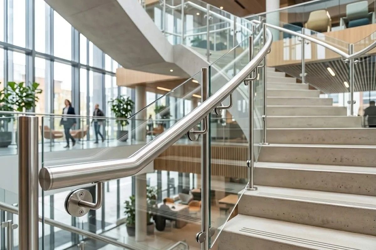 Best SS Handrail Fittings for Commercial Staircases