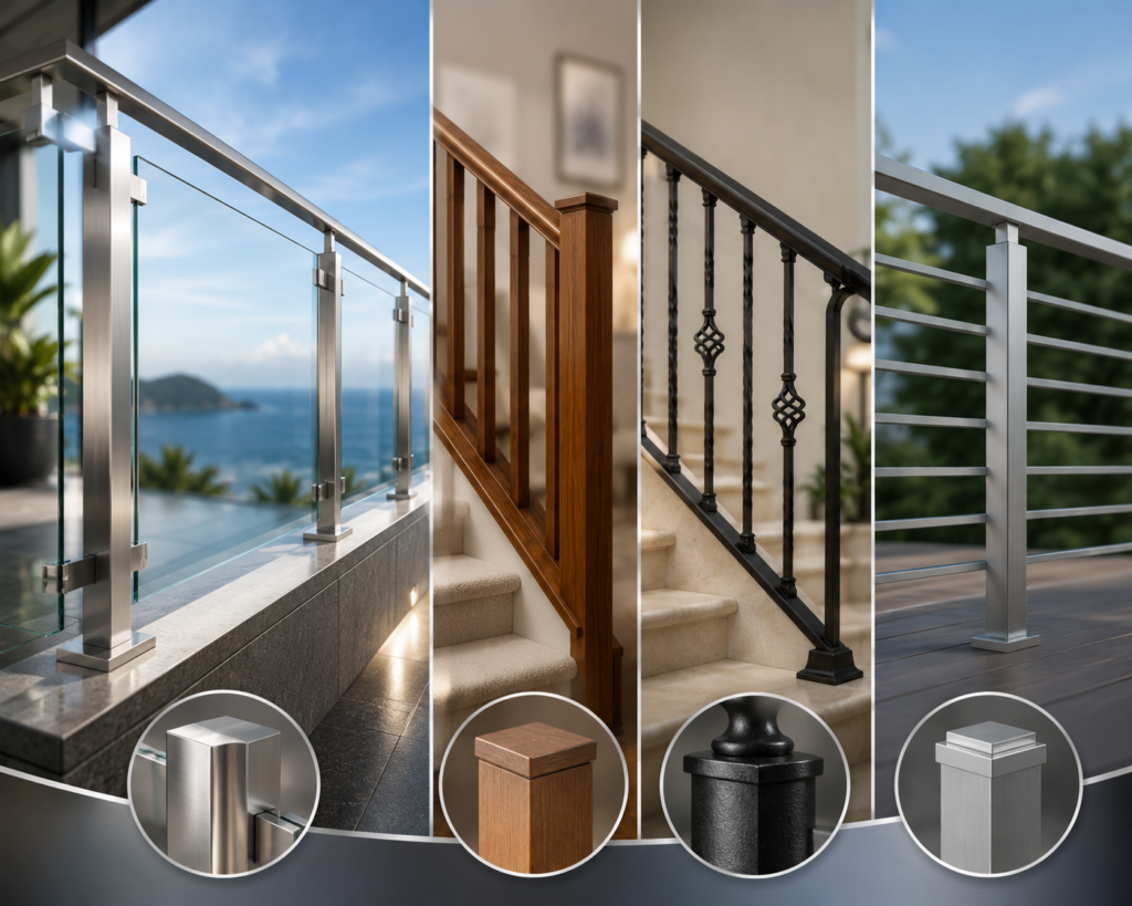 Comparison Stainless Steel vs Other Railing Materials