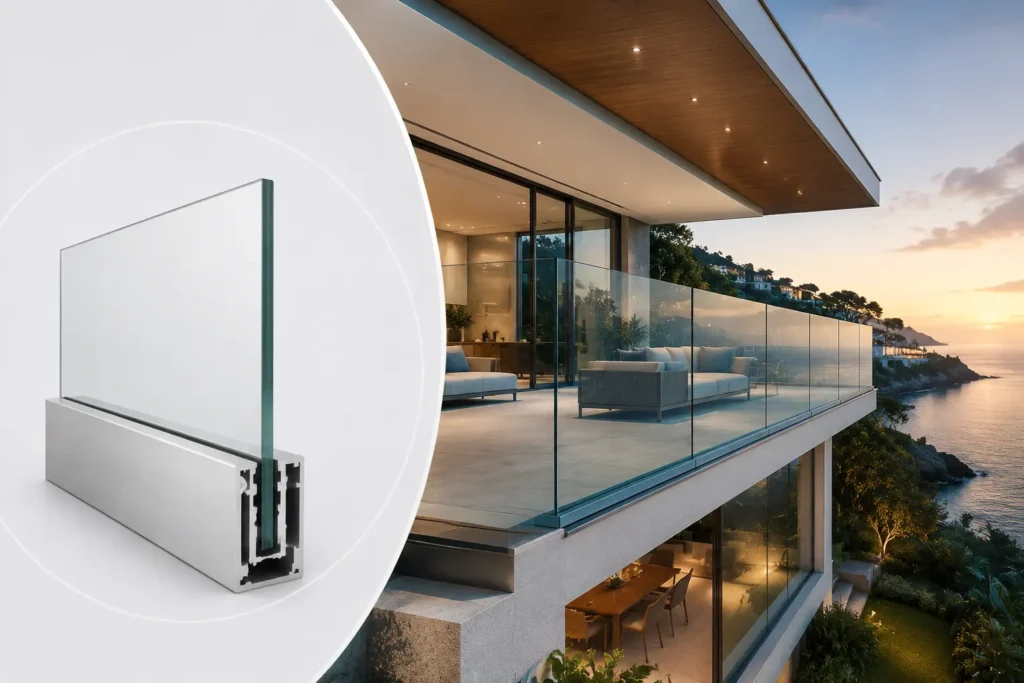 Frameless Glass Railing for Decks