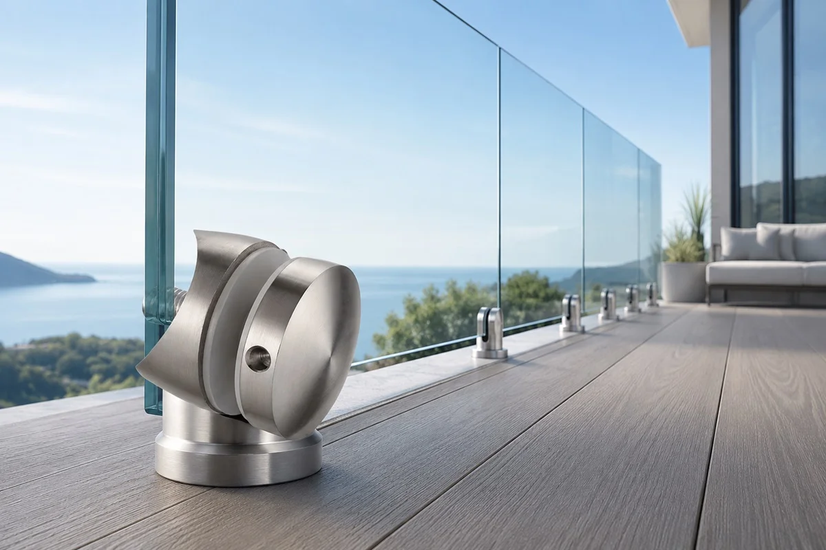Stainless Steel Glass Railing Standoff for Decks