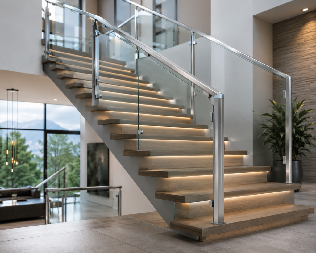 Why Aluminum Glass Railings Are the Future of Staircase Design