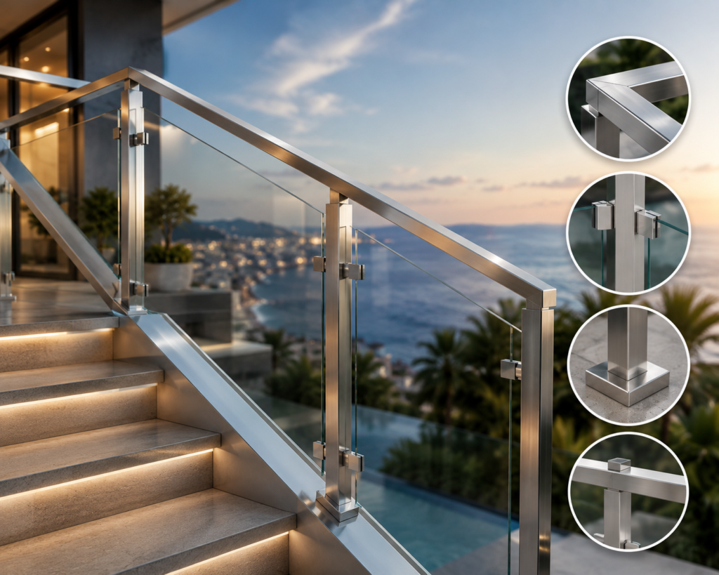 Why Stainless Steel Square Line Railings Are Popular