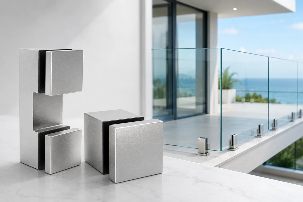 stainless steel square glass standoff stainless steel square glass standoff