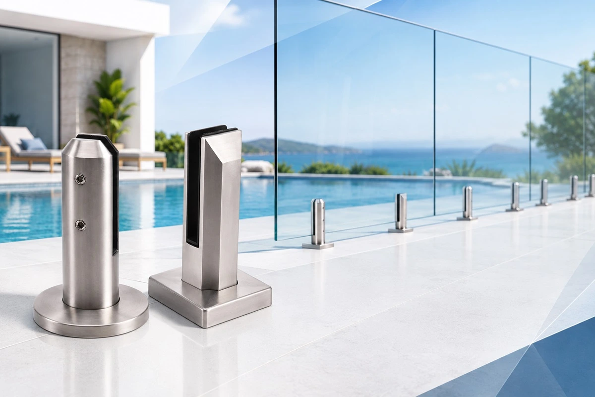 Frameless Glass Pool Fence Hardware