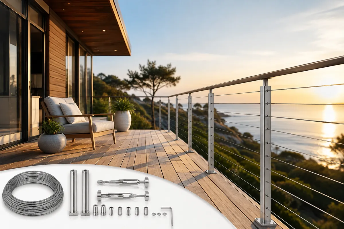 Why Contractors Prefer Stainless Steel Cable Railing Kit for Deck Projects