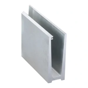 Aluminum base shoe top-mount profile MOD-0600 for frameless glass railing