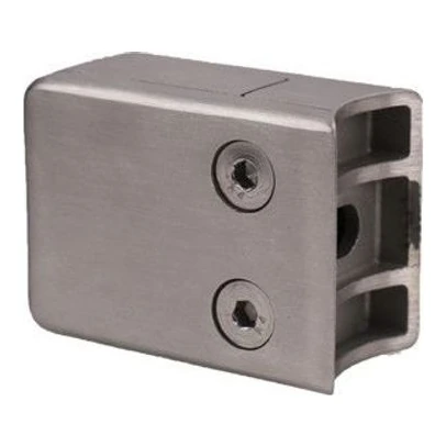 Rectangular Glass Clamp 57×45 mm MOD-2026 stainless steel product photo, dimensions in mm – UNIKIM railing hardware