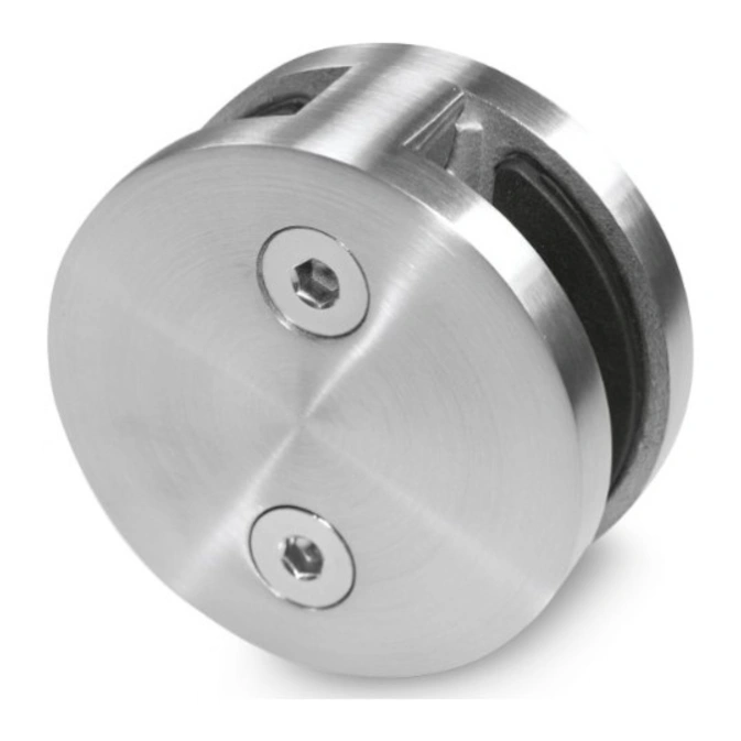 Round Glass Clamp Ø60 mm MOD-2032 with hex screws, stainless steel