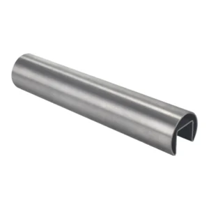 Round stainless steel slot tube handrail MOD-0300 for frameless glass