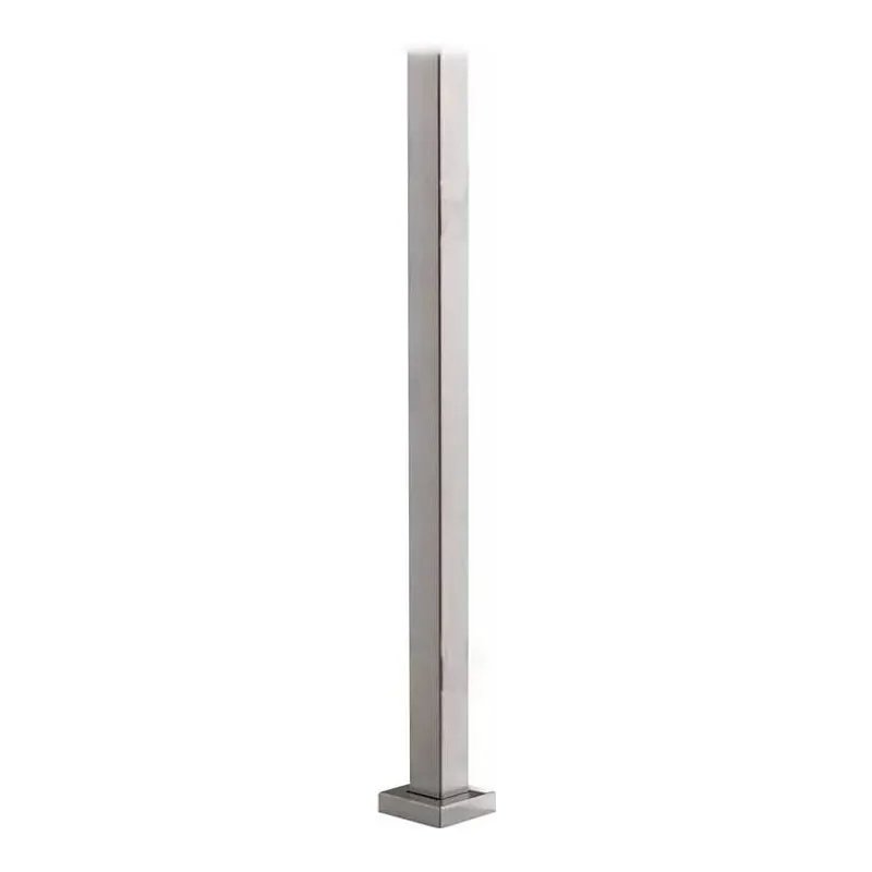 Square Railing Post 40 × 40, No Holes MOD-9050, stainless steel – UNIKIM railing hardware